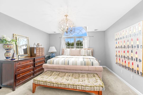 Bedroom, Chandelier, Interior