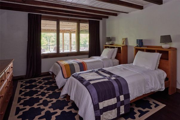 Bedroom, Interior, Wooden Beams, Wood Texture Flooring