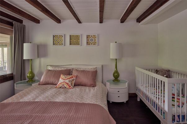 Bedroom, Interior, Wooden Beams