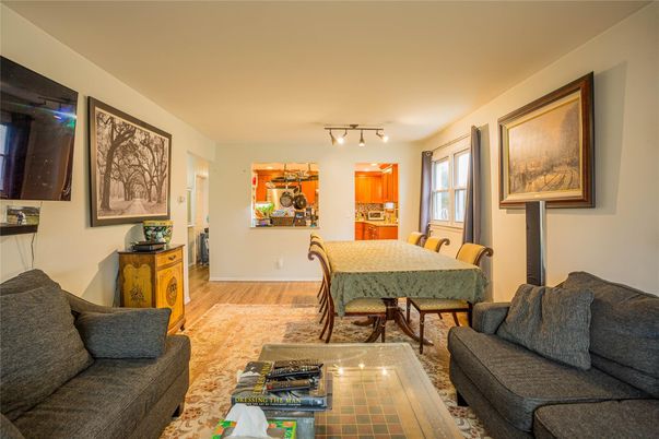 Dining room, Interior, Kitchen, Living room, Wood Texture Flooring