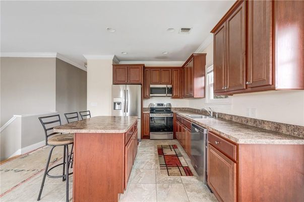 Interior, Kitchen, Recessed Lighting, Stainless Steel Appliances