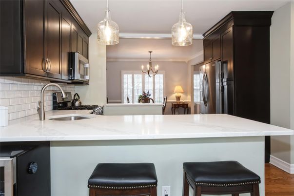 Chandelier, Interior, Kitchen, Pendant Lights, Wood Texture Flooring