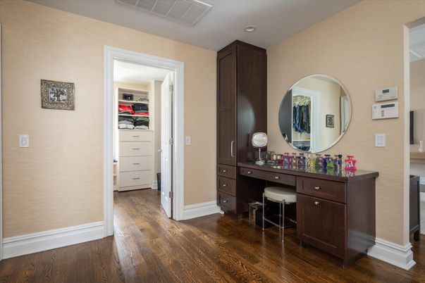 Bathroom, Interior, Recessed Lighting, Wood Texture Flooring