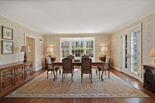 Dining room, Interior, Wood Texture Flooring
