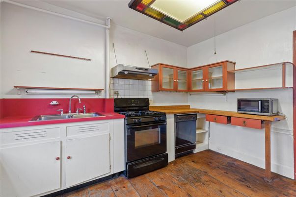 Interior, Kitchen, Wood Texture Flooring