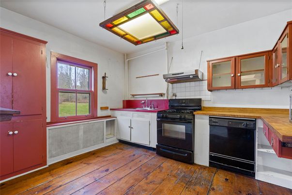 Interior, Kitchen, Wood Texture Flooring