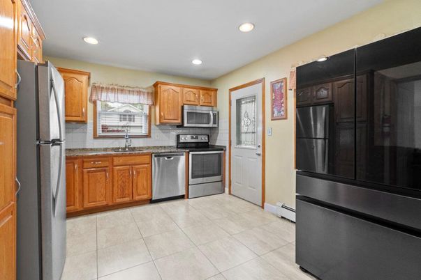Interior, Kitchen, Recessed Lighting, Stainless Steel Appliances