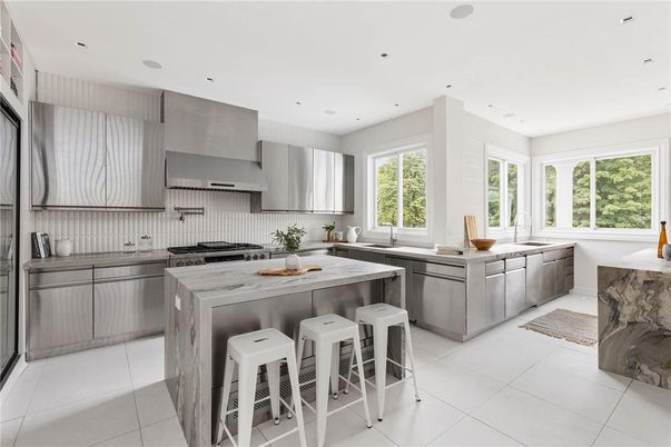 Interior, Kitchen, Recessed Lighting, Stainless Steel Appliances