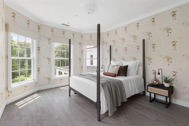 Bedroom, Interior, Wood Texture Flooring