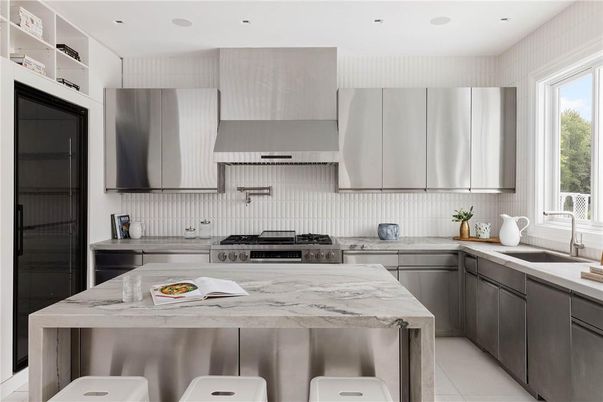 Interior, Kitchen, Recessed Lighting, Stainless Steel Appliances
