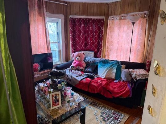 Bedroom, Interior, Wood Texture Flooring, Wooden Walls