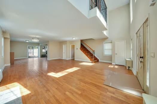 Empty room, Interior, Wood Texture Flooring