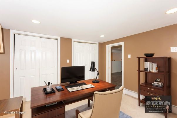 Home Office, Interior, Recessed Lighting