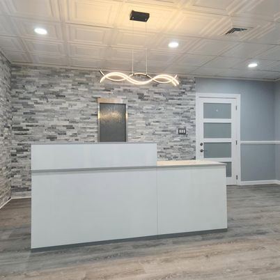 Interior, Pendant Lights, Recessed Lighting, Stone Walls, Wood Texture Flooring