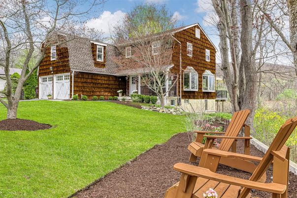 Attached, Backyard, Exterior, Facade, None