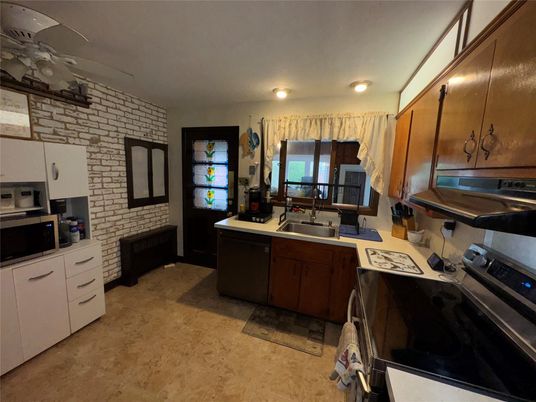 Interior, Kitchen, Stone Walls