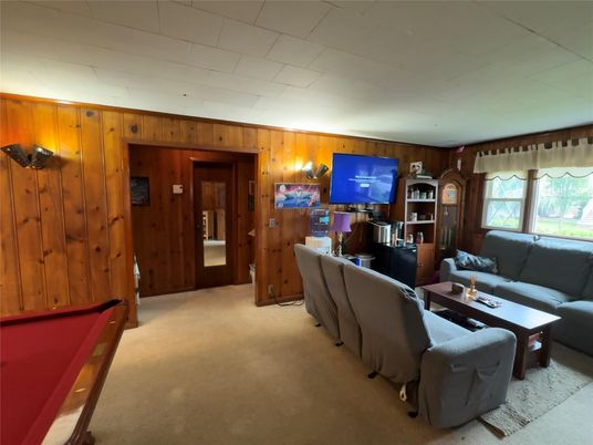Billiard Table, Game Room, Interior, Living room, Wooden Walls