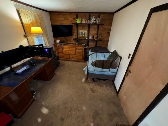 Home Office, Interior, Wooden Walls