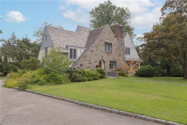 Backyard, Exterior, Facade, Tudor Revival