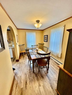 Dining room, Interior, Wood Texture Flooring