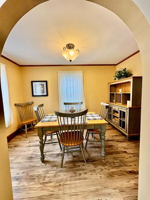 Dining room, Interior, Wood Texture Flooring
