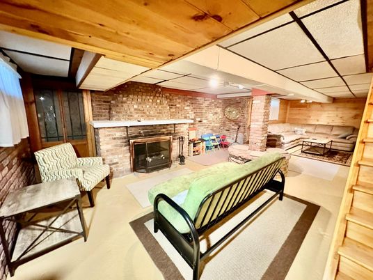 Fireplace, Interior, Living room, Stone Walls, Wooden Ceilings