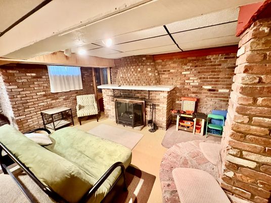 Fireplace, Interior, Stone Walls