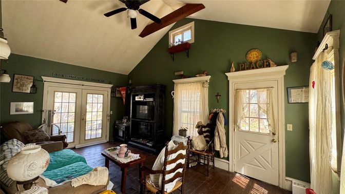 Fireplace, Interior, Living room, Wood Texture Flooring