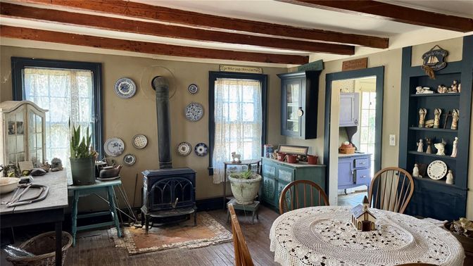 Fireplace, Interior, Wooden Beams, Wood Texture Flooring