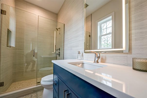Bathroom, Glass Shower, Interior