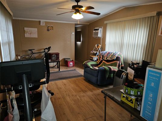 Interior, Stone Walls, Wood Texture Flooring