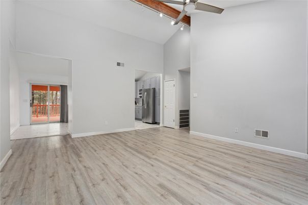 Empty room, Interior, Kitchen, Wood Texture Flooring