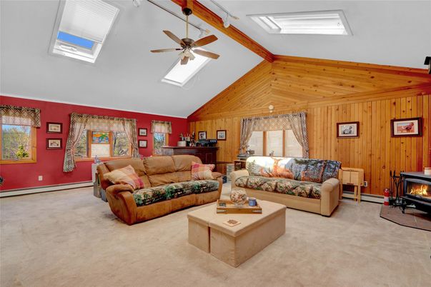 Fireplace, Interior, Living room, Wooden Walls