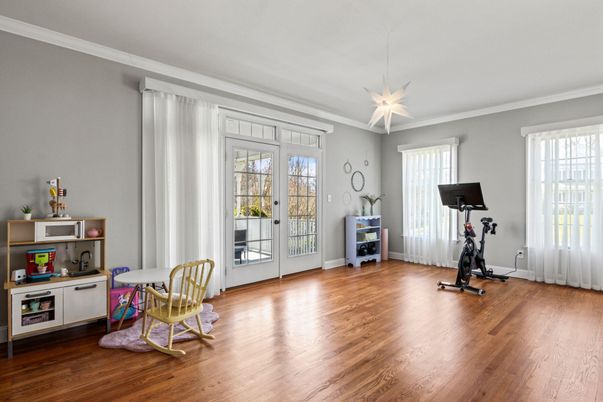 Fitness Equipment, Interior, Wood Texture Flooring