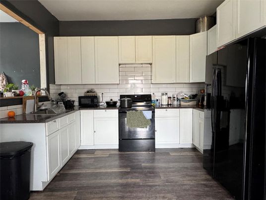 Interior, Kitchen, Wood Texture Flooring