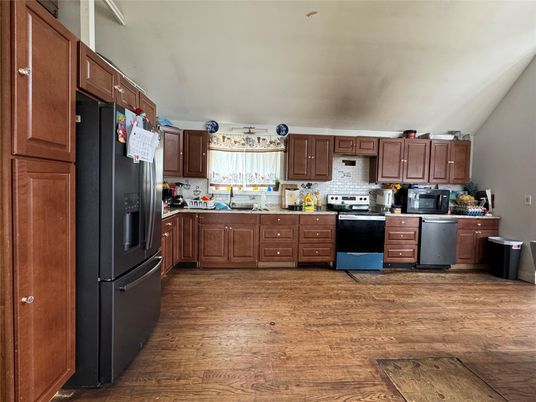 Interior, Kitchen, Wood Texture Flooring