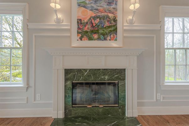 Fireplace, Interior, Wood Texture Flooring