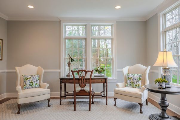 Home Office, Interior, Recessed Lighting