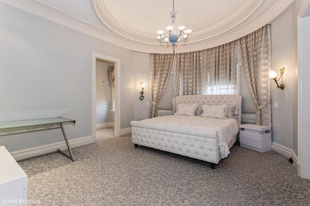 Bedroom, Chandelier, Interior