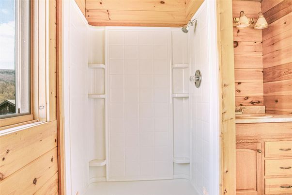 Bathroom, Interior, Wooden Walls