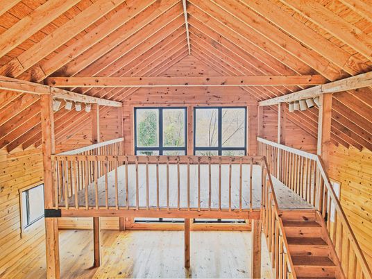 Empty room, Interior, Wooden Beams, Wooden Ceilings, Wood Texture Flooring, Wooden Walls