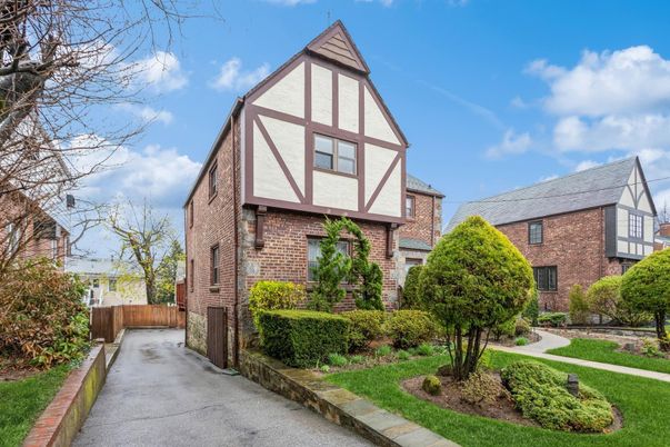 Exterior, Facade, Brick Facade, Tudor Revival
