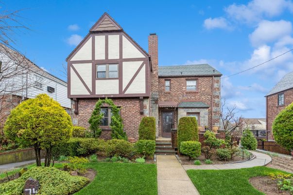 Exterior, Facade, Brick Facade, Tudor Revival