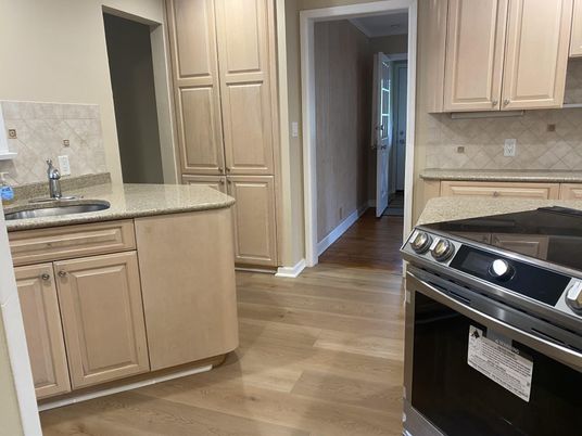 Interior, Kitchen, Wood Texture Flooring