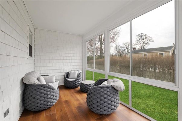 Interior, Sun Room, Wood Texture Flooring
