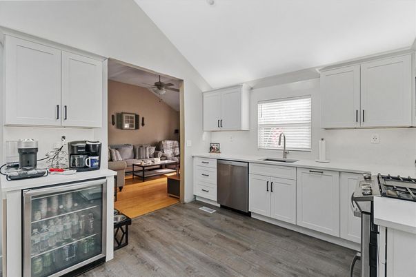 Interior, Kitchen, Wood Texture Flooring