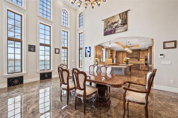 Chandelier, Dining room, Interior, Kitchen, Recessed Lighting