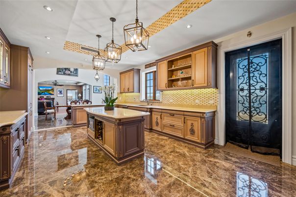 Chandelier, Interior, Kitchen, Pendant Lights, Recessed Lighting
