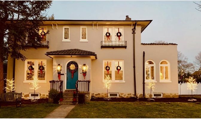 Exterior, Facade, Spanish Mediterranean