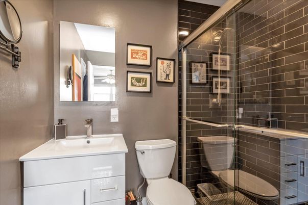 Bathroom, Glass Shower, Interior